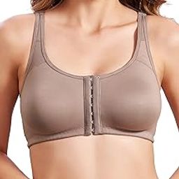 922 Women Cotton Brushed Lycra Full Coverage No Bounce, Non-Wired, Non-Padded Front Open Magic Bra with Back Support-image-38