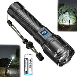 ZOTIMO Kisan LED Torch Light High Power Rechargeable Flashlight | Powerful, Portable, Heavy Duty, Zoomable Torchlight High Power | Ideal for Camping and Emergency Situations-14