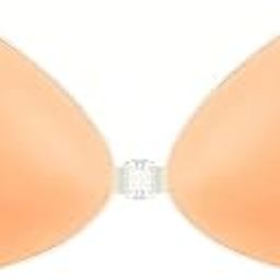 Adhesive Bra Reusable Strapless Self Silicone Push-up Invisible Sticky Bras for Women Backless & Off Shoulder Dress. Beige-picture-21