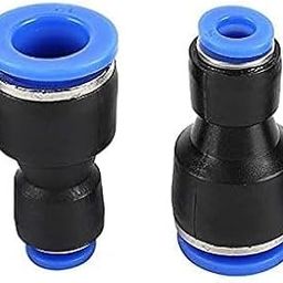 12mm x 6mm Pneumatic Air Pipe Joint Straight Push Connectors Plastic Straight Union Push to Connect Tube Fitting Push Fit Lock Pneumatic Connector PU Parts Speed Metric Equal Air Push Connectors 2pc-24