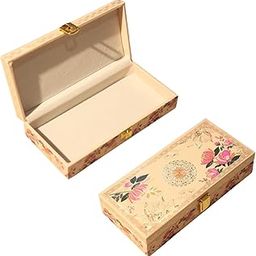 Bahubali Digiglam® - Classic Peacock Design Velvet Touch MGI Floral Decorative Boxes, Wedding Fancy Shagun Cash Boxes, Jewellery Boxes, Money Boxes, Gaddi Boxes (Art 2, Pack of 1)-image-55