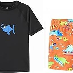 BOMBAY DUCK Unisex Swimming Costume for Kids – Comfortable, Quick-Dry Swimwear for Boys & Girls – UV Protection, Stretchable Fabric, Ideal for Pool & Beach|Orange|6 Years-image-97