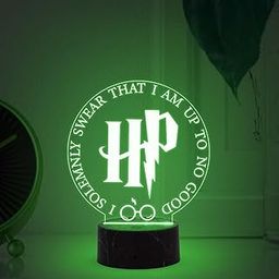 Gift Me Bazar 3D Illusion HarryPorter369 Night Lamp with Automatic Color Changing Light & USB Powered | HarryPotter369 Theme Return Gift | Birthday Gift for Kids | Desk Table Lamp (Design 2)-image-87