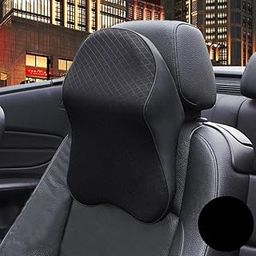 Mishrit Car Neck Pillow Breathable Car Seat Headrest Pad||Memory Foam Pillow||Neck Support Head Neck Rest Support||Soft Cushion for Car Office(Multi Color)-picture-36