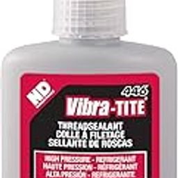Vibra-TITE 446 High Pressure Refridgerant Anaerobic Thread Sealant, 50 ml Bottle, Red-image-85