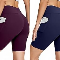 High Waist Sports Activewear combo Short for Women and Girls.Use at The Gym/Yoga or Cycling Shorts with Pocket-image-0