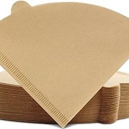 Coffee Filters Cone 01, 100 Count Unbleached Natural Brown 1-2 Cups Disposable Coffee Paper Filters, Compatible with V60 and Cone Shaped Pour Over Coffee Filter and Drip Coffee Maker-6