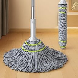 EXVITO 360° Flexible Spin Mop with Wringer & Bucket Deluxe System – Ultimate Floor and Durable Dust Easy to Use Floor Cleaner, for Clothes Handle Sharpening for Home & Kitchen (Grey, Flate)-image-57