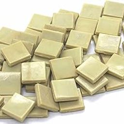 Coral Beige HK055 Glass Mosaic 15x15mm tiles 100 gm pack-image-94