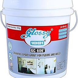 1001 GC 606 Stain-Free Epoxy Grout Kit (Hardener: 350g, Resin: 900g, Filler Powder : 3.75kg) – Stain Resistance For Wall & Floor Tiles. - 5kg - Silver Shadow-image-20