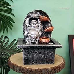 TIED RIBBONS Decorative Water Fountain (20.3 cm x 15.2 cm) for Home Décor Living Room Office Indoor Outdoor Garden Bedroom Hall Tabletop Showpiece Decoration Gift Items Multicolour, Resin-image-6
