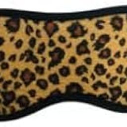 Leopard Print Sleep Mask with Elastic Strap, Soft Material, Light Blocking Eye Cover, Black 1Pc-image-57