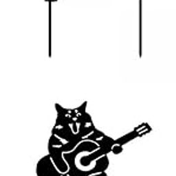 UJEAVETTE 2X Cat Garden Statues Black Silhouettes Cat Decorative Garden Stakes-image-58