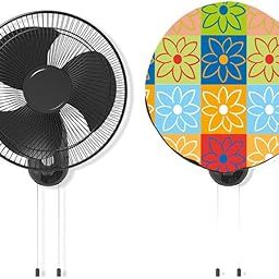 MAHAL CREATION PVC Wall Fan Cover for Home, Kitchen, Office Universal Size Compatible for All Major Brands Printed Waterproof & Dustproof Pack of 1 Piece (Multi Flower).-picture-29