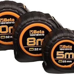 BETA 1691BM/5 Roll Tape Size, Professional Tape Measure (Impact Resistant ABS Case, 5 m Robust Steel Band, Precision Class: II), Black/Orange/Yellow, 5 m-image-56