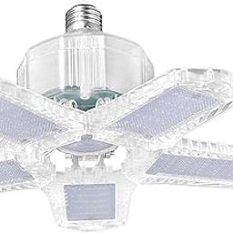 MORZ Deformable LED Garage Light Shop Work Ceiling Light Fixture Bulb Clear 120w-25