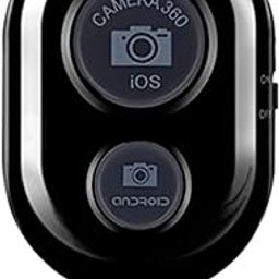 Bluetooth Photo Clicker Remote Shutter Release 5cm Long Lasting Android iOS iPhone Camera Control - Selfie Stick Button Smartphone Compatible Video Remote Phone Clicker - Black-31