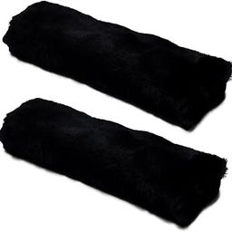 Andalus Authentic Sheepskin Seatbelt Cover, 2 Pack, Seat Belt Covers for Adults, Comfortable Driving, Genuine Natural Merino Wool (Black)-image-88