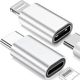 USB C to Lightning Adapter,Support 27W Fast Charging & Data Sync & Lightning to USB-C Adapter for iPhone 16/15 Pro Max Plus/14/13/12/11,for iPad,Airpods/Samsung,Galaxy Buds(Charge Only Combo)-6