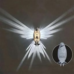 MASHUR FAB 3D Eagle Wall Light, Eagle Wall Lamp Resin Animal Statue, Battery Operated Creative Sculpture Animal Wall Lamp, Atmosphere Rendering Light, LED Home Decoration Light 1 Pcs Multicolor-picture-12