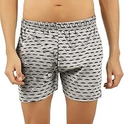 Men Grey Stylish Summer Boxer Shorts-picture-17