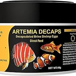 MAF Decap Artemia Cyst 40 Gram, Brine Shrimp Eggs, Decapsulated Artemia 100% Dry Eggs, High Protein Rich Direct Feed For New Born Baby Fishes, 1 Count-23