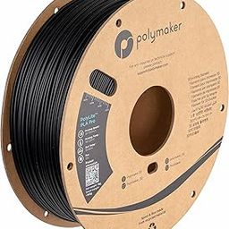 Polymaker PLA PRO Filament 1.75mm Black, Powerful PLA Filament 1.75mm 3D Printer Filament 1kg - PolyLite 1.75 PLA Filament PRO Tough & High Rigidity 3D Printing PLA Filament Black-image-6
