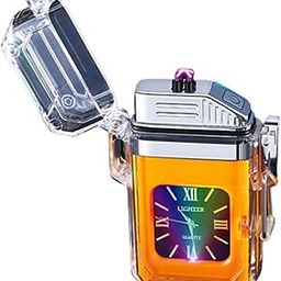 ZUGAD Waterproof & Windproof USB Electronic Lighter Arc Lighter Lighter Electric with Dial for Survival Equipment Rechargeable Lighter (1Pcs) (Multicolor)-picture-16