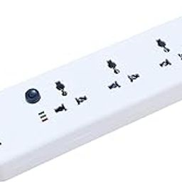 Surge Protector 41 Power Switch, Child Safety Shutter, Thermal Switch, Surge Protector Indicator Level, ISI Marked Cable for Home and Office 6.5ft (2Meter)-23