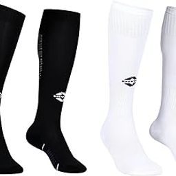 Rabona Football Super Socks/Stockings (Black, L) | Polyester Blend | for Men & Women | Knee, Plain Encounter Football Stockings for Men & Women, Knee Length Stockings, Football Socks, So-image-11