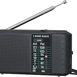 AM FM Portable Radio, Battery Operated With Best Reception for Indoor, Outdoor & Emergency Use, Pocket Size With Headphone, Built-in Speaker, Long Lasting-image-35