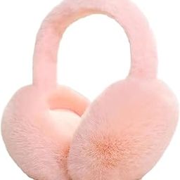 Winter Earmuffs for Women & Girls | Soft Furry Fleece Ear Warmers | Knit Ear Covers | Foldable, Lightweight Ear Muffs for Cold Weather, Outdoor, Travel Use-image-99