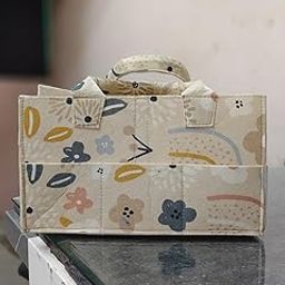 Baby Caddy Printed Felt Products Caddy Diaper Organiser Bag | Multifunctional Travel Diaper Backpack Baby Wipes Felt Storage, Nursery, Foldable and Portable | Printed baby diapper bag, kiddy basket-image-17