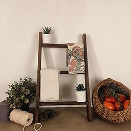 Symplify HIGHNESS Wooden Kitchen Ladder || Wooden Multipurpose Dish Rack/Storage Shelves for Kitchen Cabinets/Oil Stand | Jars and Bottle Holder & Decor Item-image-24