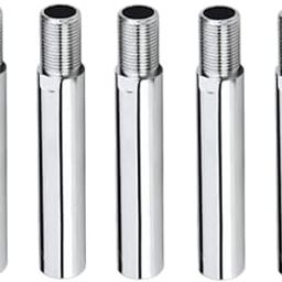 SVDK CP Brass Extension Nipple(Length 6" Inch, Thread Size 1/2" Inch) | for Connecting Two Threaded Pipes or Fittings and Extending Pipe length.-Pack of 5-image-46