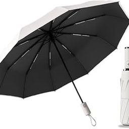 RJ Factory Auto Open/Close UV Umbrella – Windproof Travel Umbrella with SPF 50+ Sun & Rain Protection | Compact 3-Fold Design | Large Canopy, Lightweight & Portable-image-35