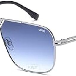 sunglasses| 100% UV protected | Gradient | Full Rim | Pilot | Men | Large | Shiny Gun Alloy Metal Frame | Blue Gradient Polycarbonate Lens-16