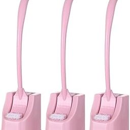 DECHOUS Cleaning Brush for Toilet Bowl 3pcs Set Base Blind Angle Brush Long Handle Cleaning Tools for Home Bathroom-image-2