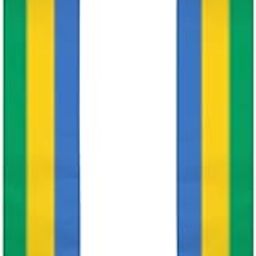 Gabon Flag Cool Graduation Shawl Sash Stole Wraps Scraf For International Study Pride Women Men-image-90
