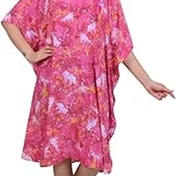 Women's Designer Print Kaftan – Beach Cover-Up | Free Size Fits M to 5XL| Resort & Holiday Wear-image-91