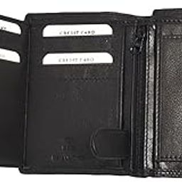 Genuine Leather Wallet Organizer, (Big Size) 14 Credit Card Holder, 2 Transparent ID Card Slots,3 Conceal/Hidden Card Slots Premium Handcrafted top/Full Grain Natural Soft-image-38