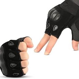 GymWar Weight Lifting Gym Gloves – Rubber Padded Gloves for Men Women Workout | Weight Lifting Straps for Heavy Lifting Unisex (Free Size) (Black)-image-56