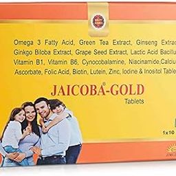 Jaicoba-Gold Multivitamin Tablets with Omega-3,Green Tea Extract-image-49