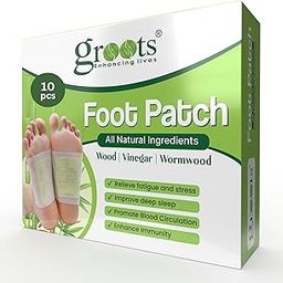 GROOTS Premium Detox Foot Patches Cleansing Toxin Remover Foot Pads Stress Relief Sleep Patch For Men And Women (Toxins Remover) (1 BOXES = 10 Patches)-29