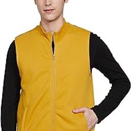 Men's Cotton Blend High Neck Regular Fit Sweatshirt (AW18MNSSW05_Amber Gold_Medium)-image-44