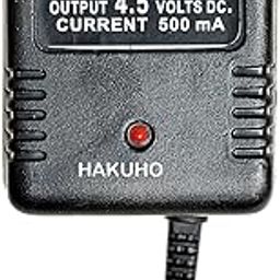 Hakuho 4.5 Volt 500mA Power Adapter with 4 Multi Pin and Polarity Change Option for Radios,Torches,Toys,Trimmer,All Purpose Use,for Electronics Items-0