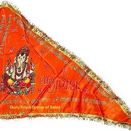 Ganesh Ji Jhanda | Orange Flag | Lord Ganesh Flag | Size 2 No. 20"x30" Inches-image-67
