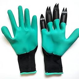 ubber Coated Thorn Proof, Waterproof, Gardening Gloves With Sturdy FIngertips | 8 ABS Plastic Claws For Digging, Planting and Other Farming Activites GGWPN-image-94