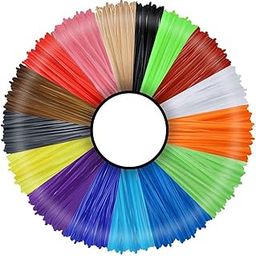 3IDEA 3D Pen Printer Filament 16 Colors 1.75mm PLA Refills Pack - Each Color 5M Length - DIY 3D Artist Supply Accessories for Creative Hobbies-16