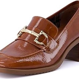 Women's Royal Block Heel Loafer +Memory Foam, Wide Widths Available-image-67